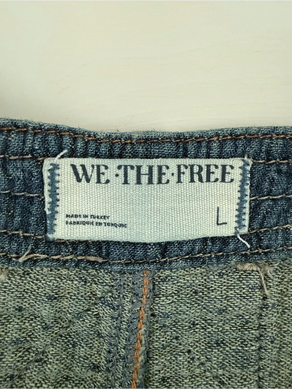 Free People We The Free Midnight Voyage Quilted Wide Leg Jeans Large